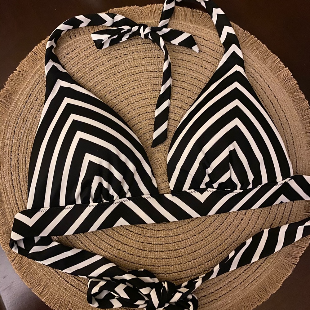 SOLD Victoria’s Secret Striped Halter Push up Swim Top